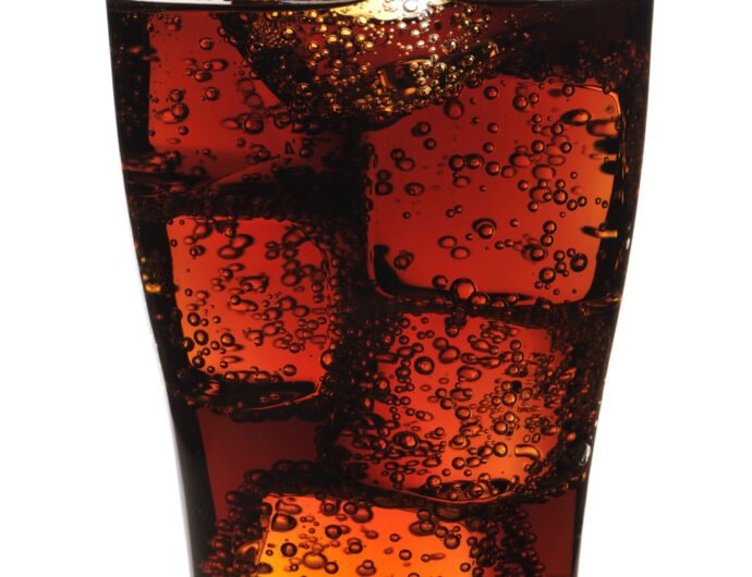 Glass with cola Glass with cola isolated on white