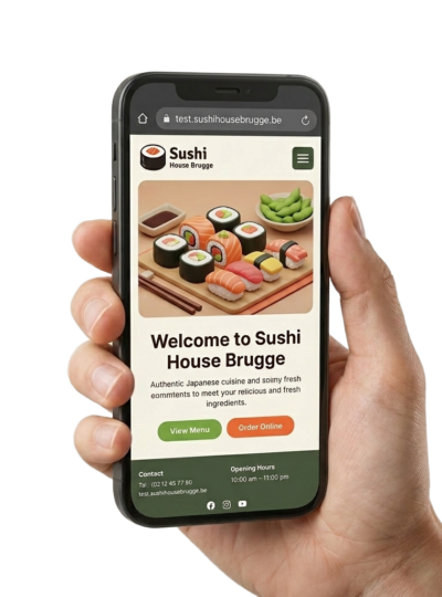 sushi-house-brugge-phone-in-hand